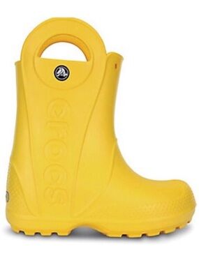 Crocs Toddler Size C10 Handle It Rain Boots Yellow